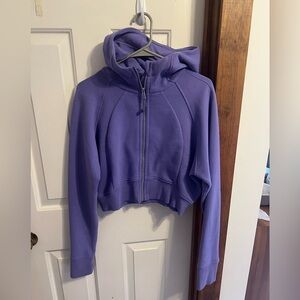 Lululemon full zip cropped scuba